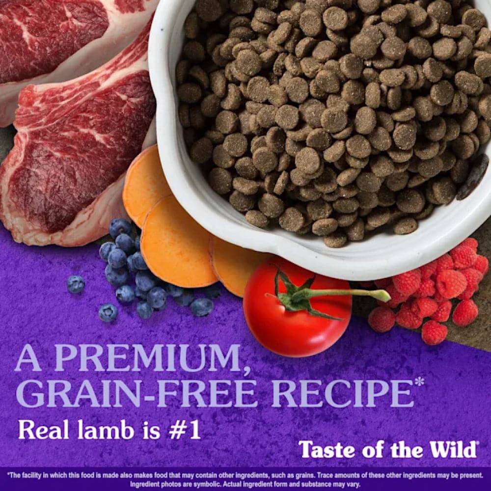 Taste of the Wild Sierra Mountain Roasted Lamb Dry Food, Farmina ND Pumpkin Lamb Blueberry Mini Adult Dog Dry Food Combo image 5