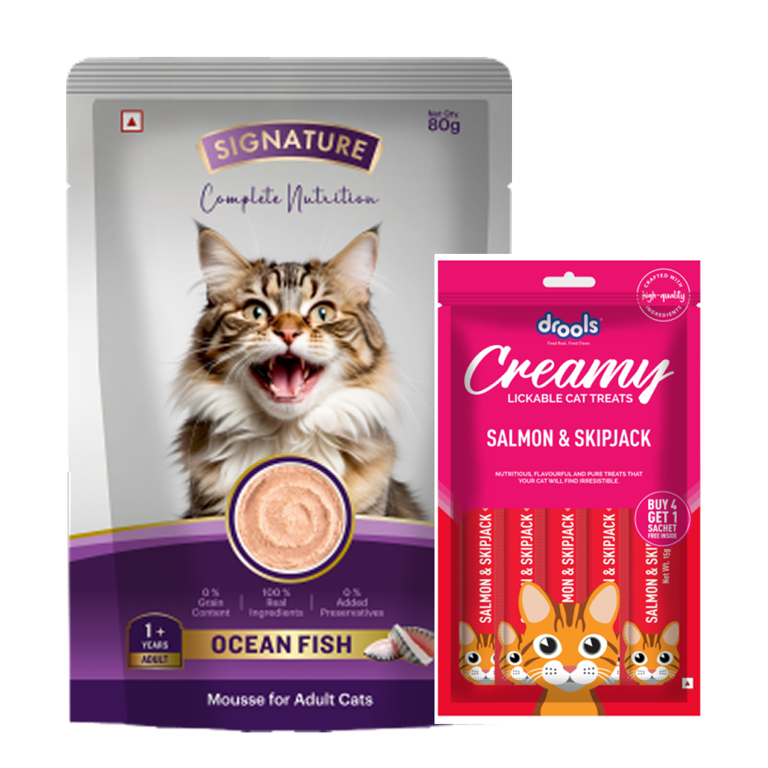 Signature Grain Zero Ocean Fish Mousse Adult Cat Wet Food