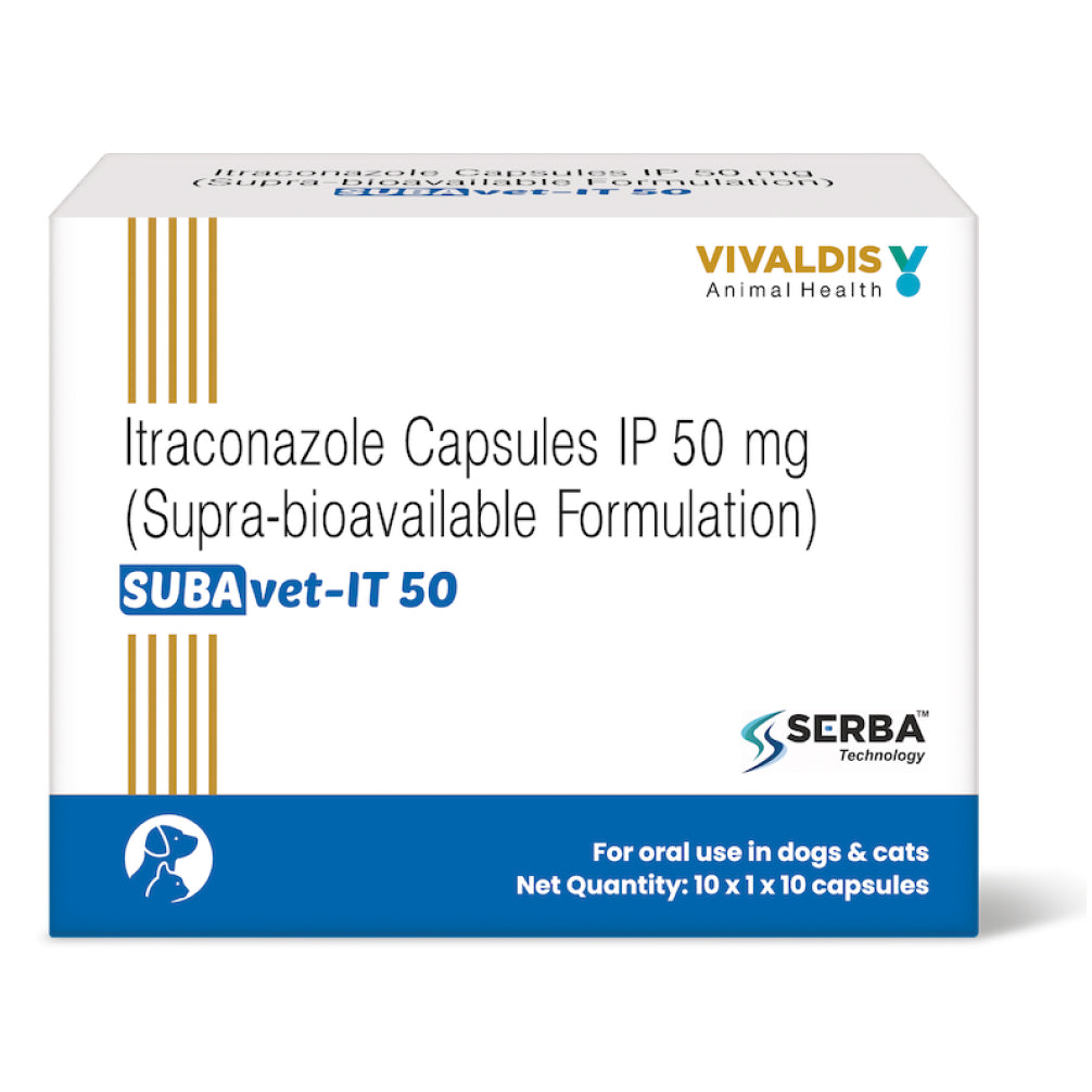 Vivaldis SUBAvet IT 50 (Itraconazole) for Dogs & Cats (pack of 10 tablets)