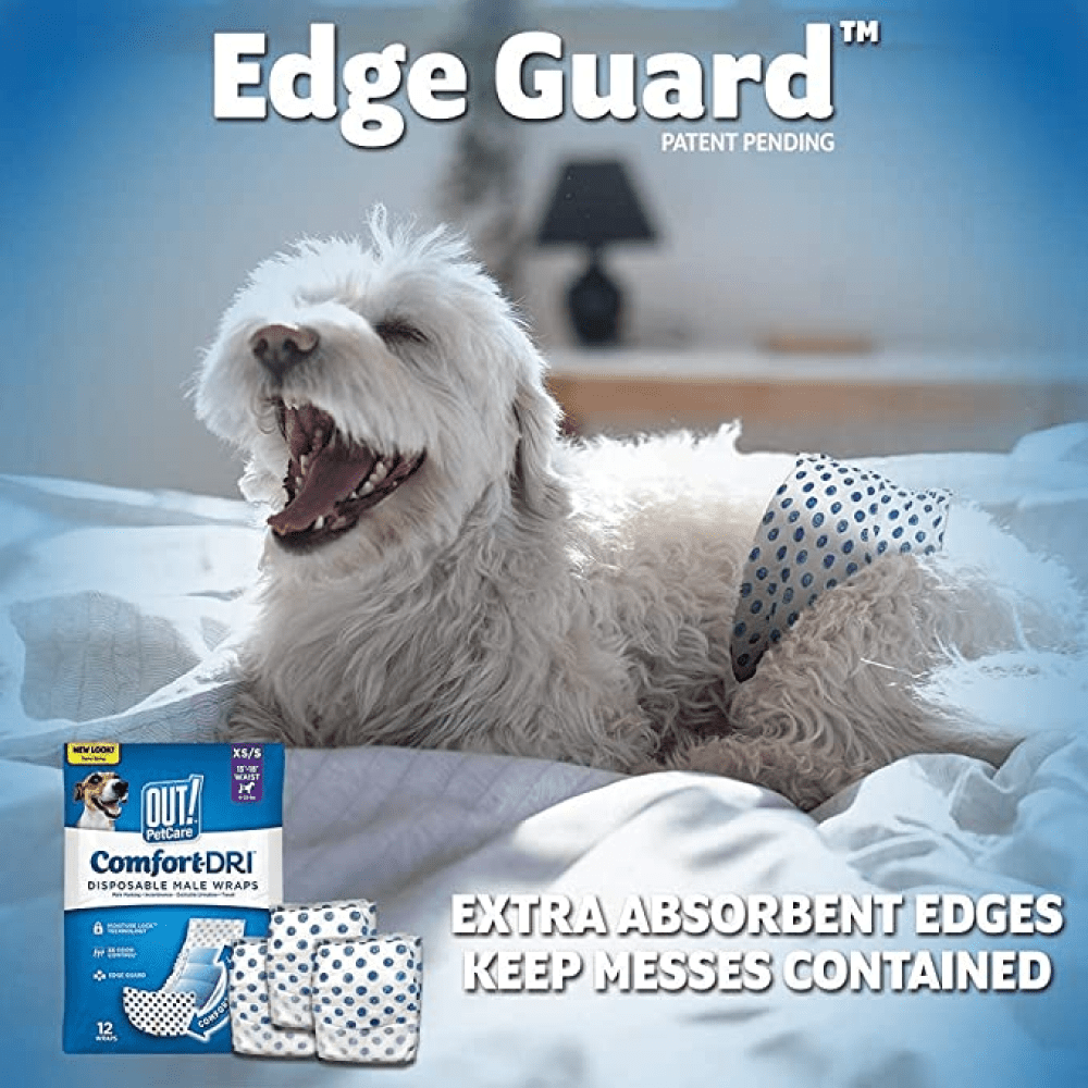 OUT! Disposable Diapers for Male Dog (33x46cm) image 5