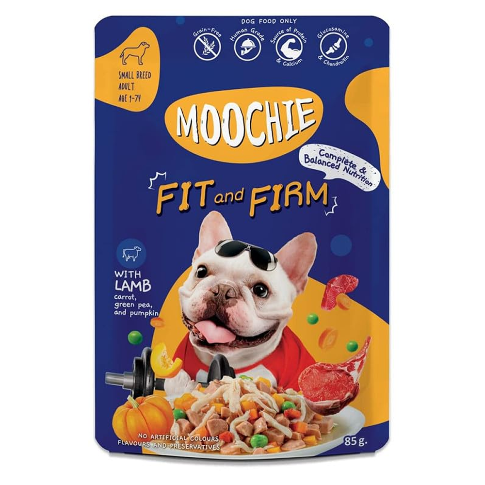 Moochie Beauty Fit and Firm Casserole with Lamb Gravy Adult Dog Wet Food