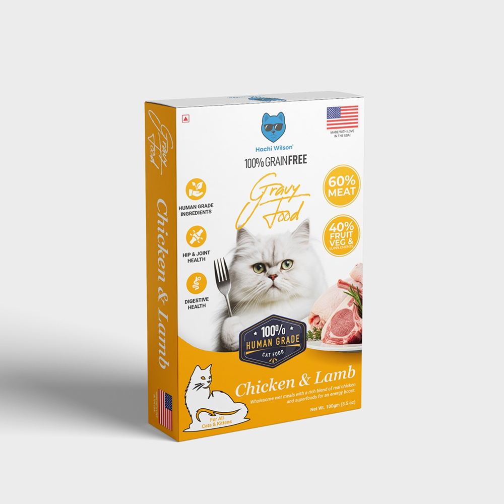 Hachi Wilson Premium Chicken and Lamb Gravy Cat Wet Food image 1