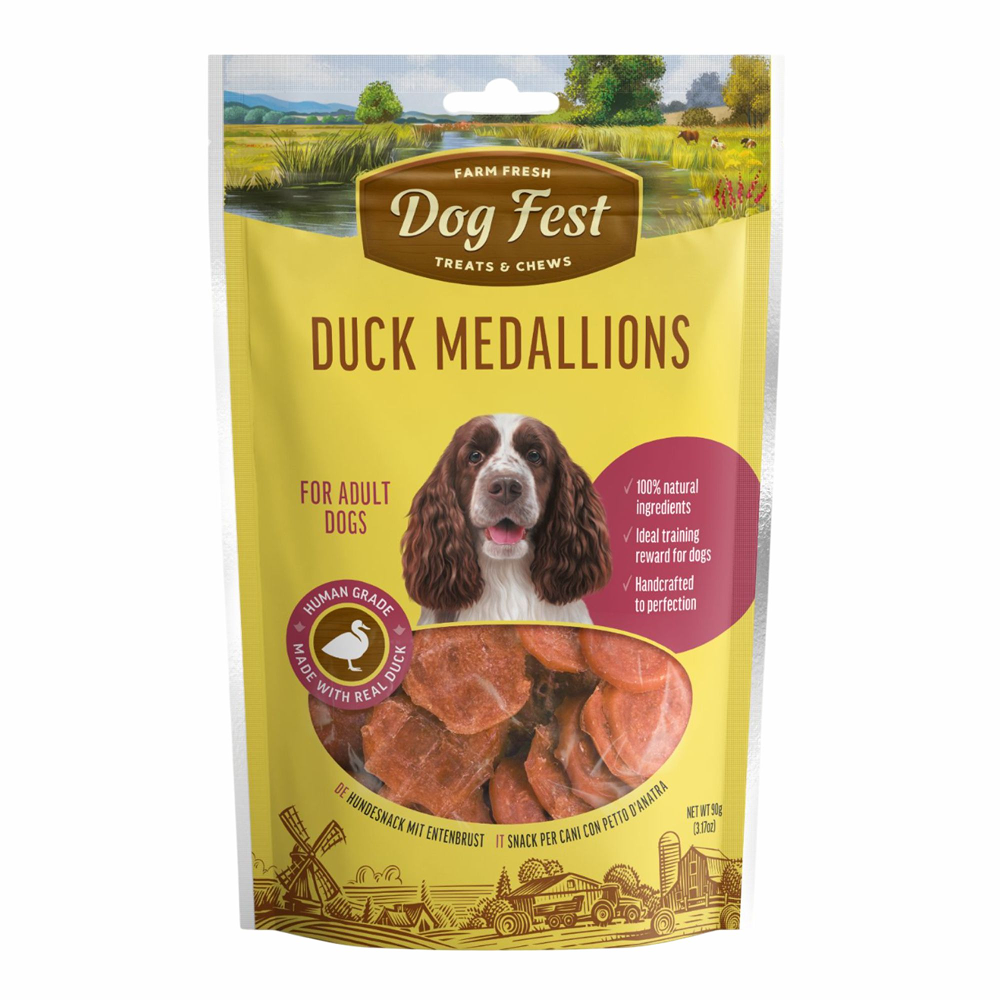 Dogfest Duck Medallions Dog Treats image 2