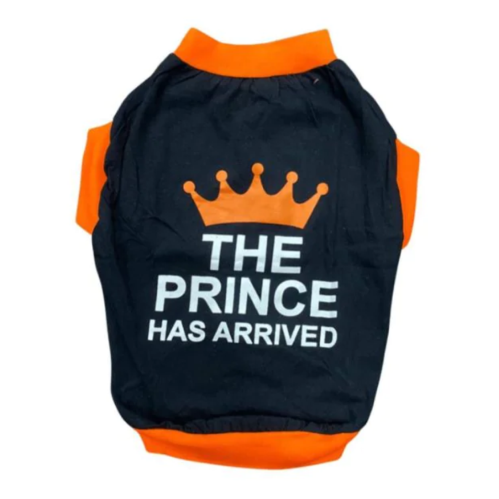 Pet Set Go Prince has Arrived T-shirt for Dogs (Black) image 5