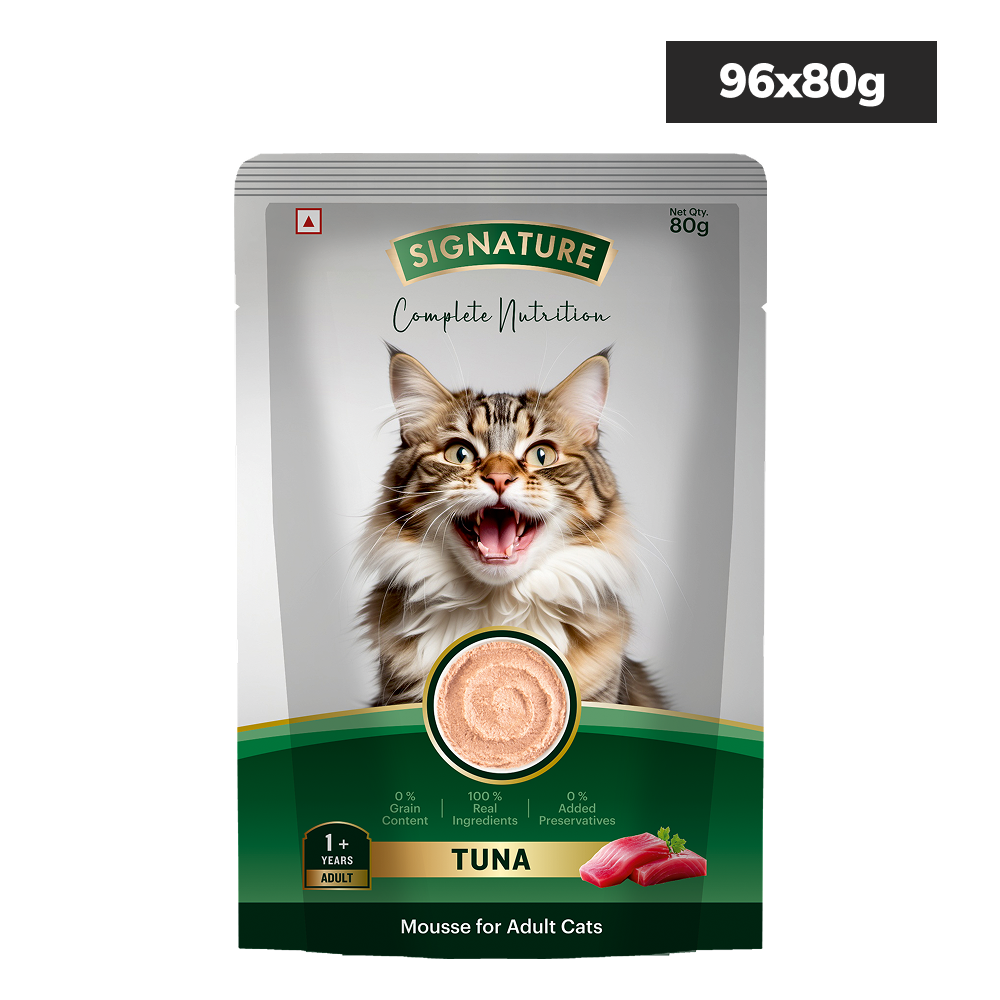 Signature Grain Zero Tuna and Chicken and Salmon and Ocean Fish Mousse Adult Cat Wet Food image 5