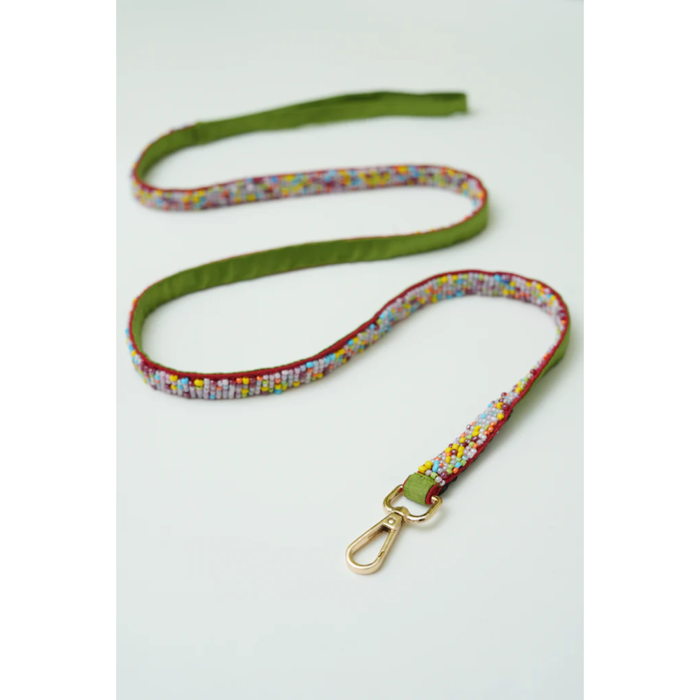 Floof & Co Sprinkles Leash & Collar (Green / Red) image 6