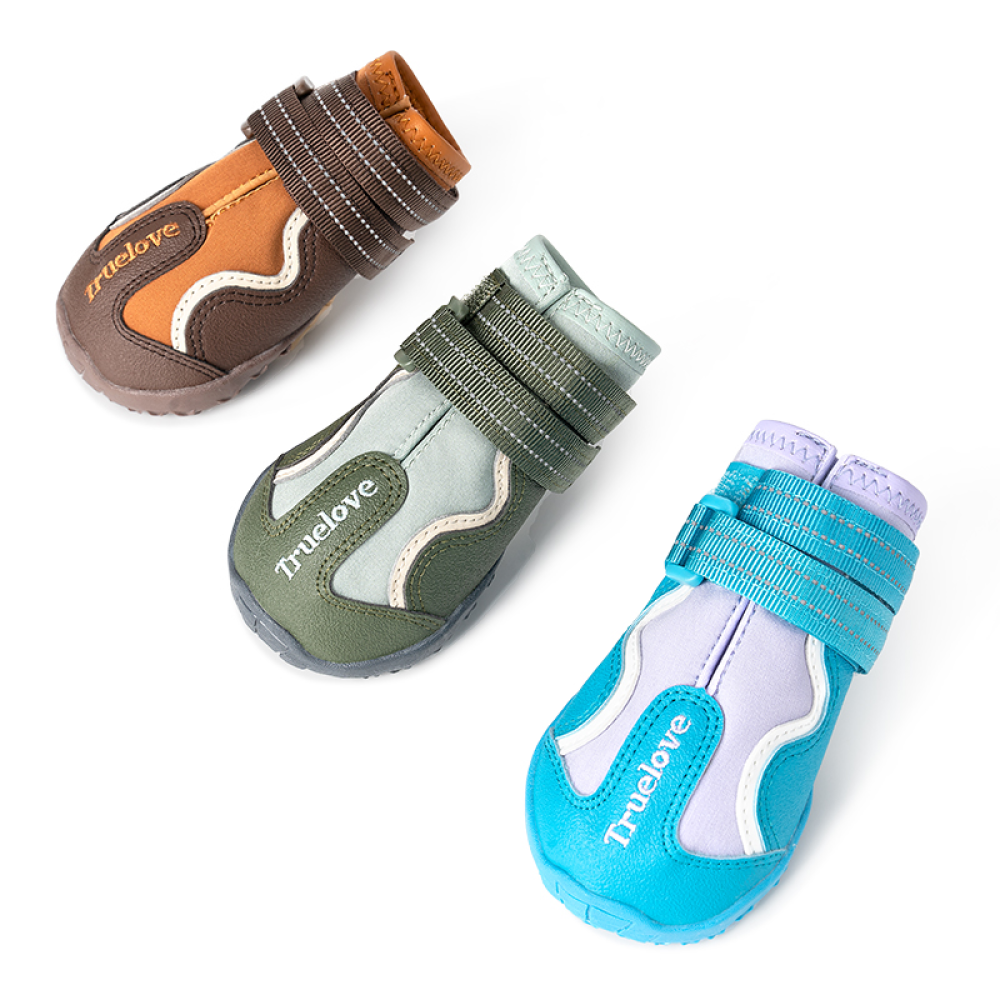 Truelove Reflective Waterproof and TPR Sole Shoes for Dogs (Pinecone/Glazed Ginger, Set of 4) image 6