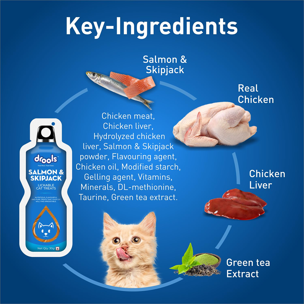 Drools Salmon & Skipjack Creamy Lickable Cat Treats image 6