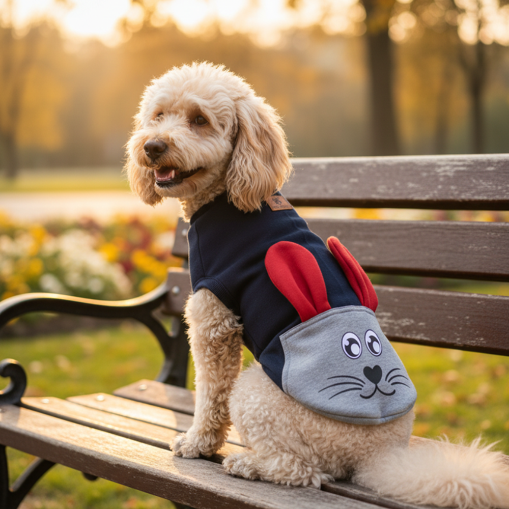 Pawgy Pets Bunny Ears Hoodie Sweatshirt for Dogs and Cats