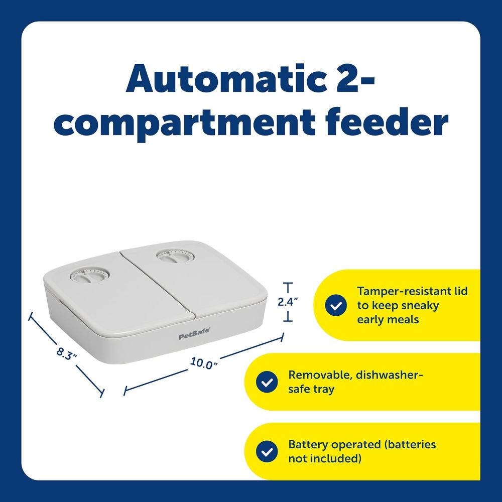PetSafe 2 Meal Automatic Pet Feeder for Dogs and Cats image 4