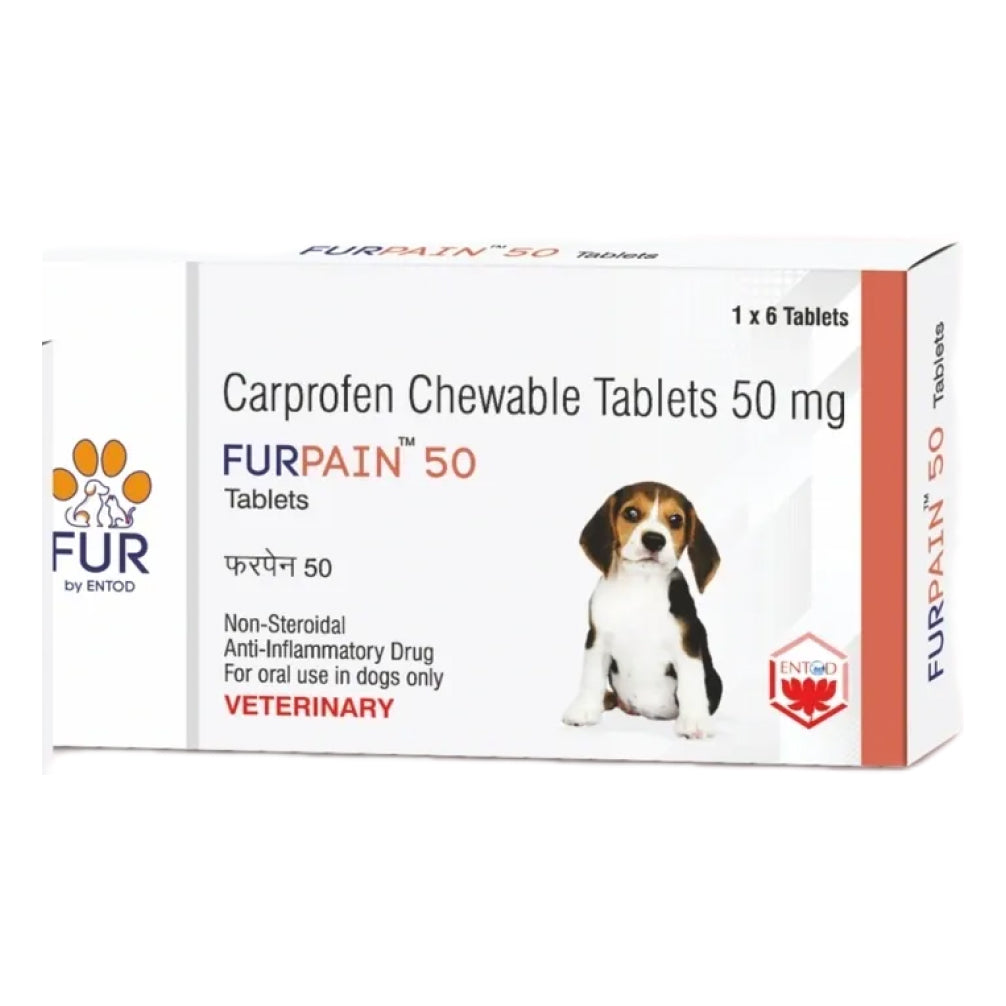 Entod Furpain 50mg Tablets (Carprofen) for Dogs