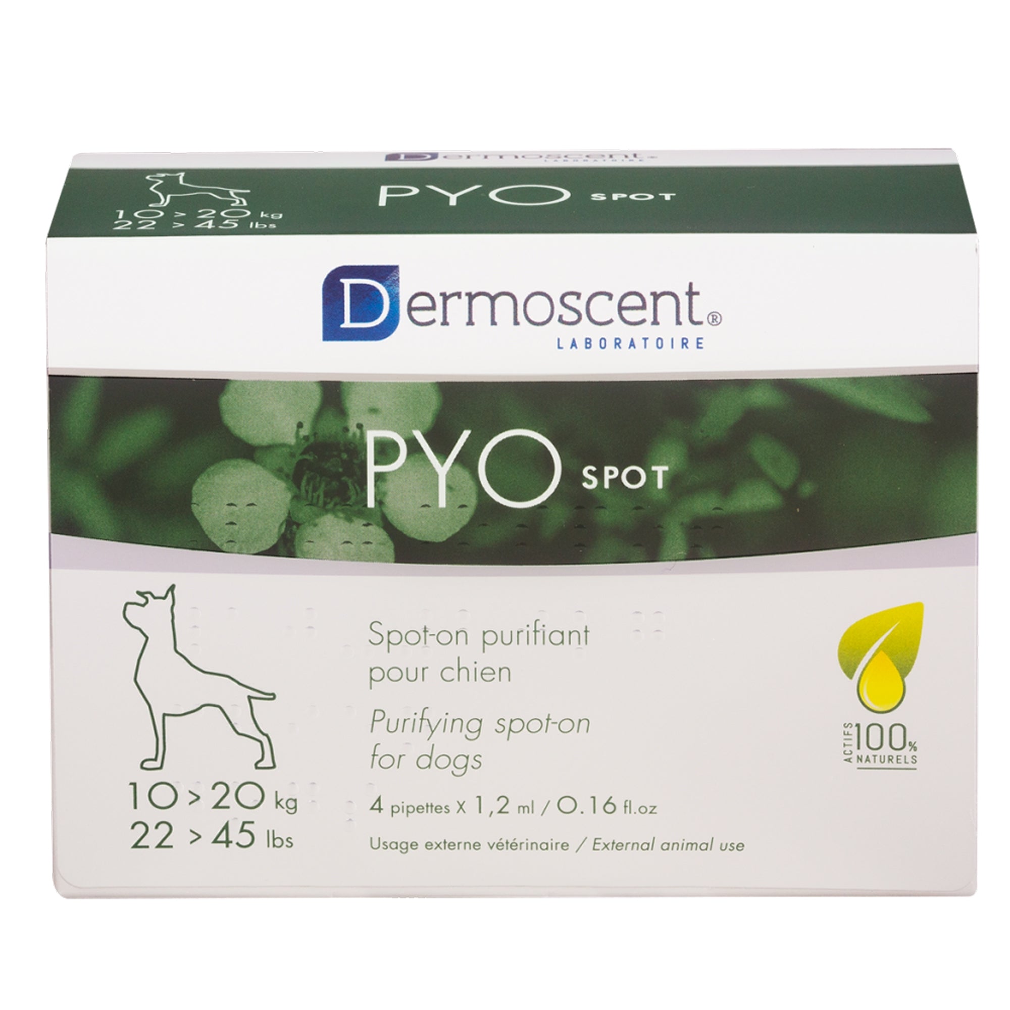 Savavet Dermoscent Pyospot Purifying Spot On for Dogs Between 10 to 20kg