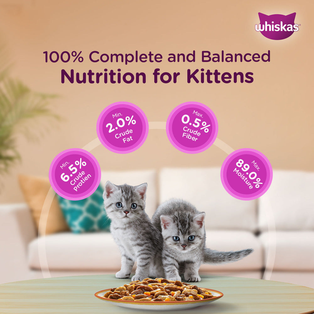 Whiskas Tuna in Jelly and Chicken in Gravy Meal Kitten Cat Wet Food Combo image 8
