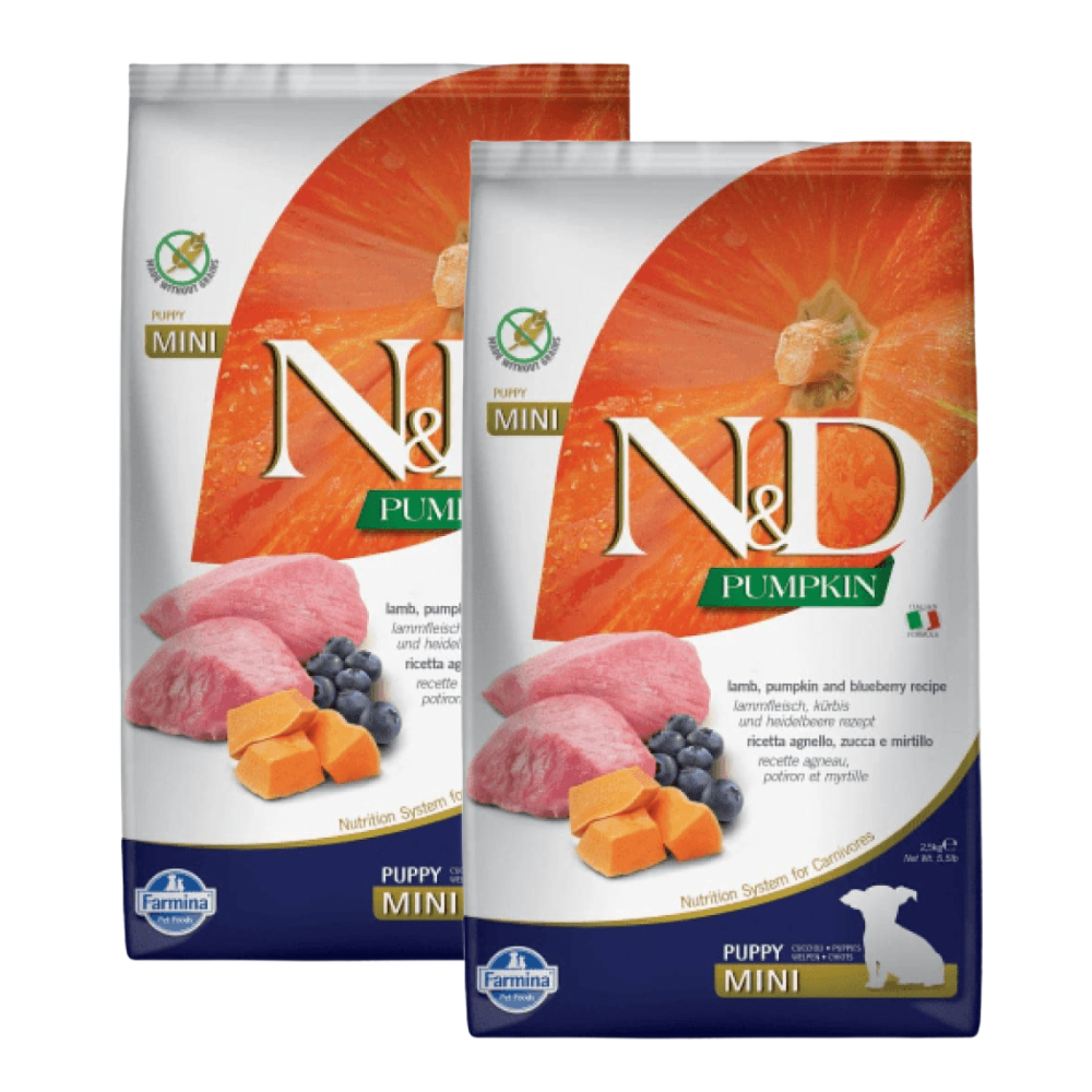 Farmina N&D Pumpkin Lamb & Blueberry Grain Free Puppy Mini Dog Dry Food image 10