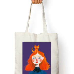 EverythingBoho Living the meow-ment Zipped Tote Bag For Cat Lovers