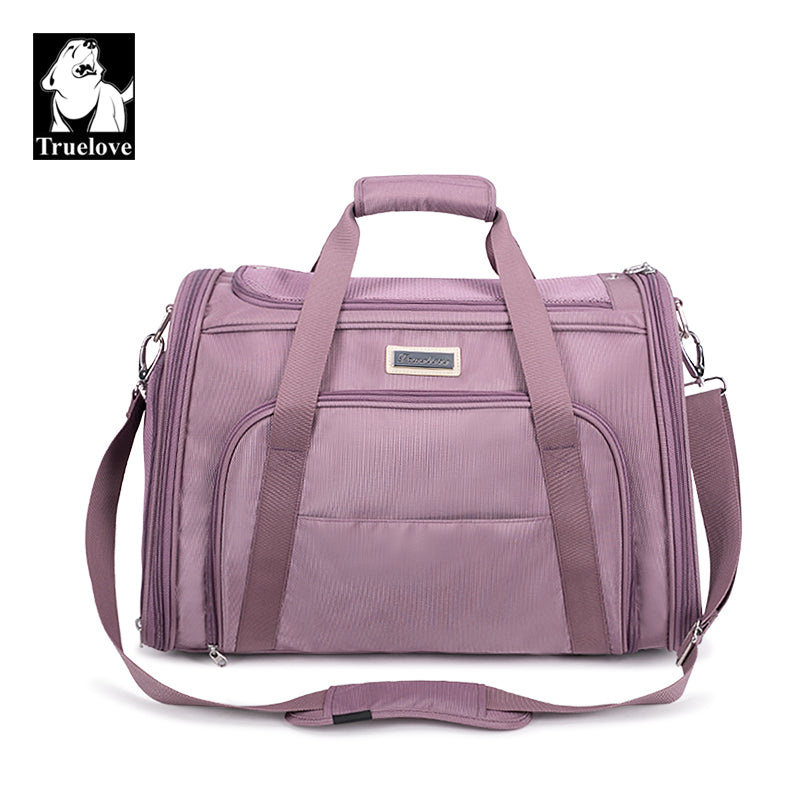 Truelove 1 Side Expandable Duffle Carrier for Dogs & Cats (Wistful Mauve) image 1