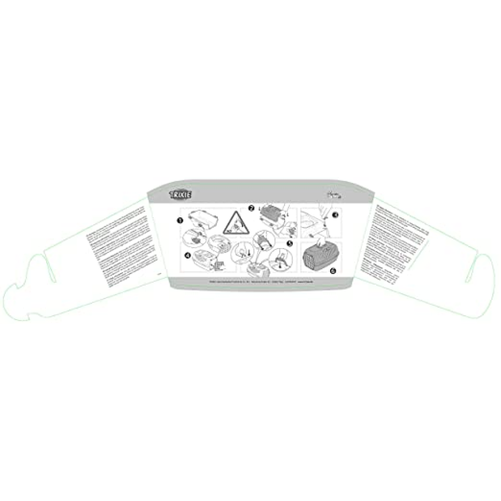 Trixie Capri 3 IATA Approved Open Top Carrier for Dogs and Cats (Dark Grey) image 6