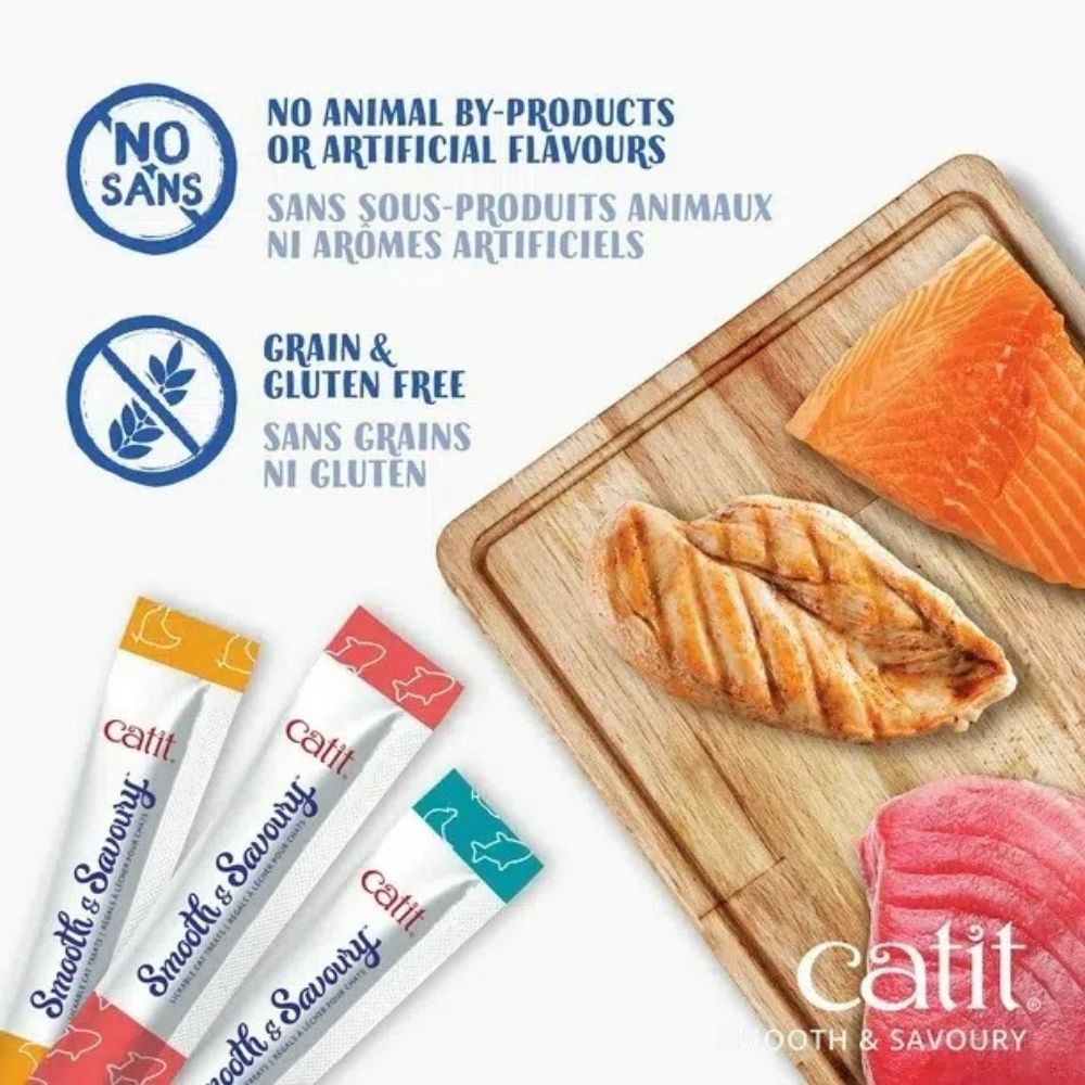 Catit Smooth and Savoury Salmon with Tuna and Crab Creamy Cat Treat image 3