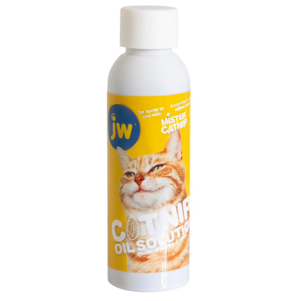 JW Catnip Mister Toy for Cats (White/Blue) image 4