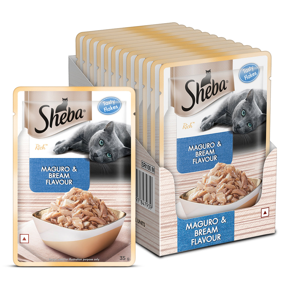 Sheba Maguro & Bream Fish Mix Premium Cat Wet Food image 7