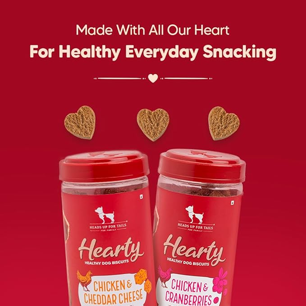 HUFT Hearty Chicken & Cranberries Healthy Biscuit Dog Treats image 4