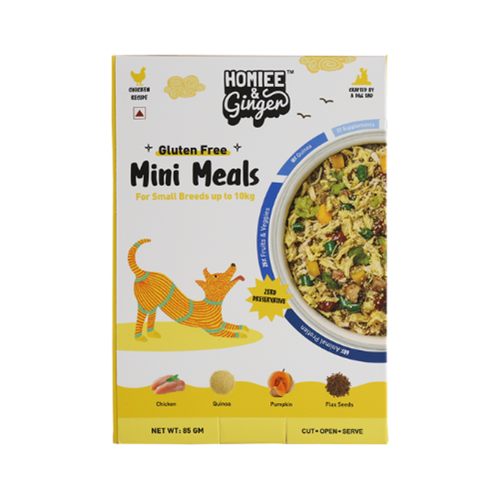 Homiee & Ginger Gluten Free Mini Meals Chicken & Quinoa Fresh Food for Dogs image 1