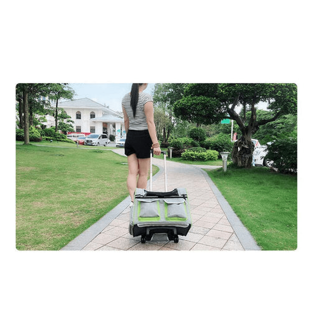Emily Pets Rolling Carrier with Wheel for Dogs and Cats (Black) image 5