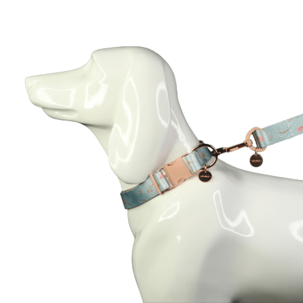 Glucklich Printed Polyester Adjustable Pet Collar for Dogs (Floral Mist) image 5