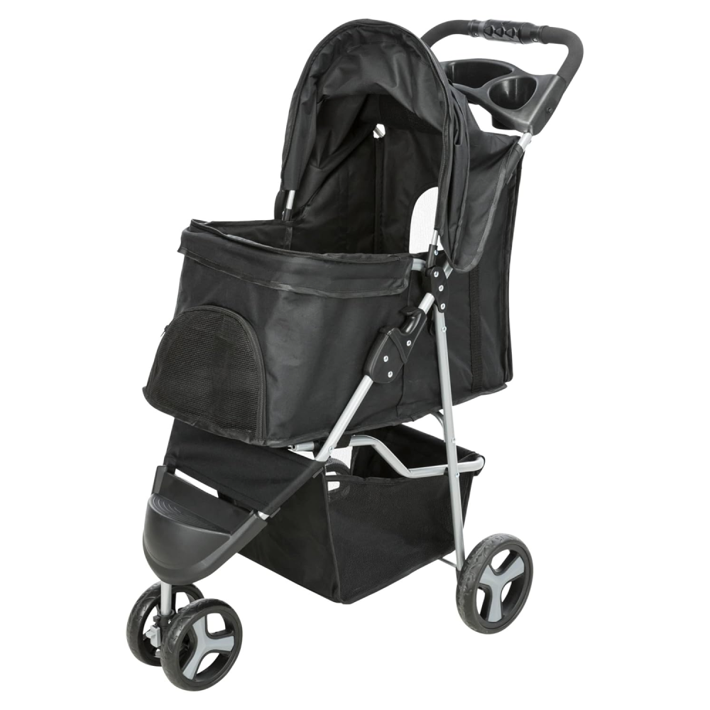 Trixie Nylon Buggy Stroller for Dogs and Cats (Black) image 4