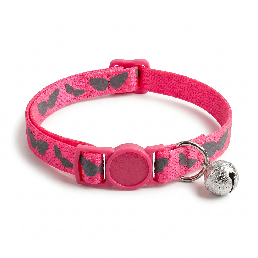 Basil Printed Collar for Cats & Puppies (Pink)