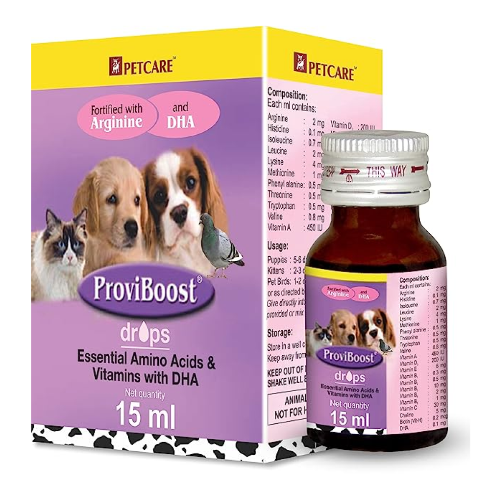 Petcare Proviboost drops Multi Vitamin Supplement for Puppies and Kitten (15ml) image 2