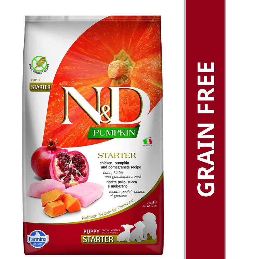 Farmina N&D Pumpkin Chicken & Pomegranate Grain Free Starter Puppy Dog Dry Food image 8