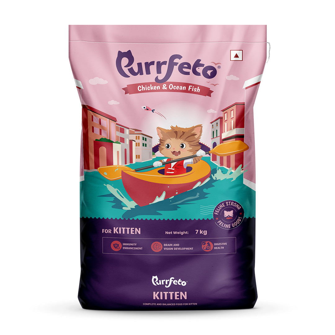 Purrfeto Chicken and Ocean Fish Kitten Cat Dry Food image 3