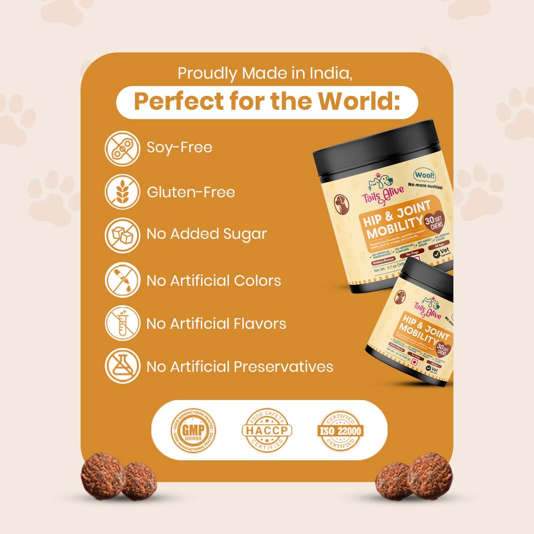 TailsAlive Hip & Joint Chicken Flavor Soft Chews Supplements for Dogs image 7