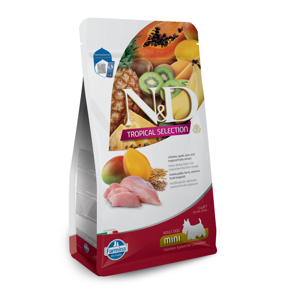 Farmina N&D Tropical Selection Chicken Adult Dog Mini Dry Food image 1