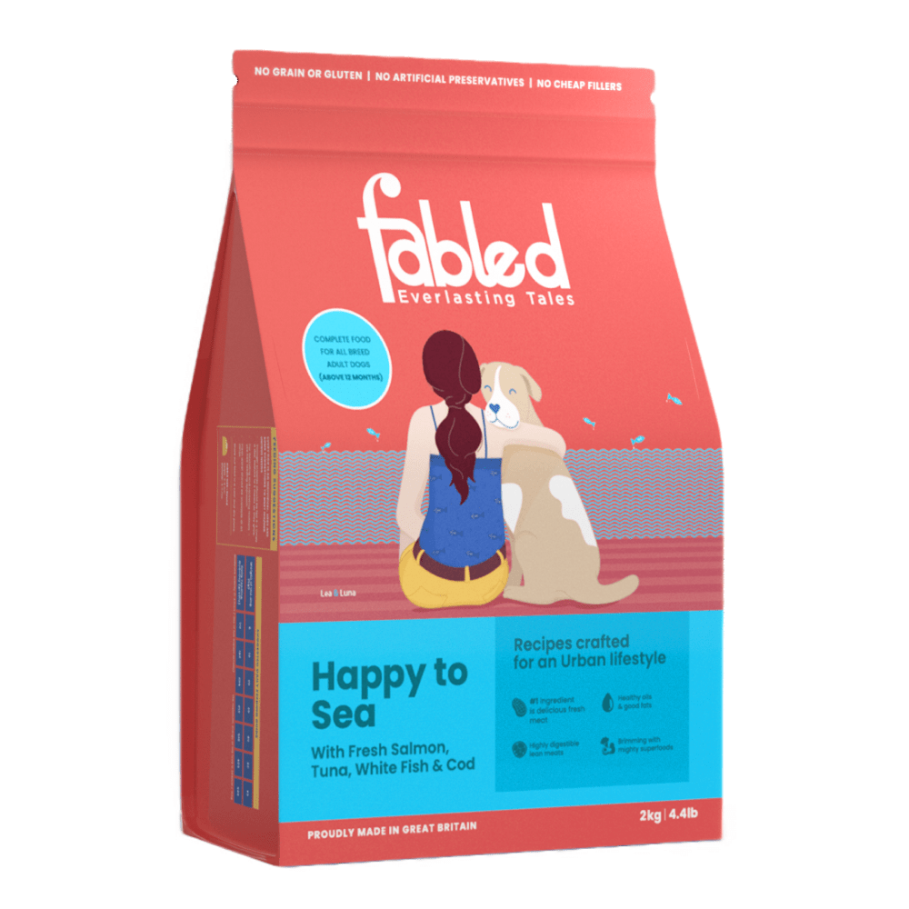 Fabled Happy to Sea Fresh Salmon Tuna White Fish and Cod Adult Dog Dry Food image 1