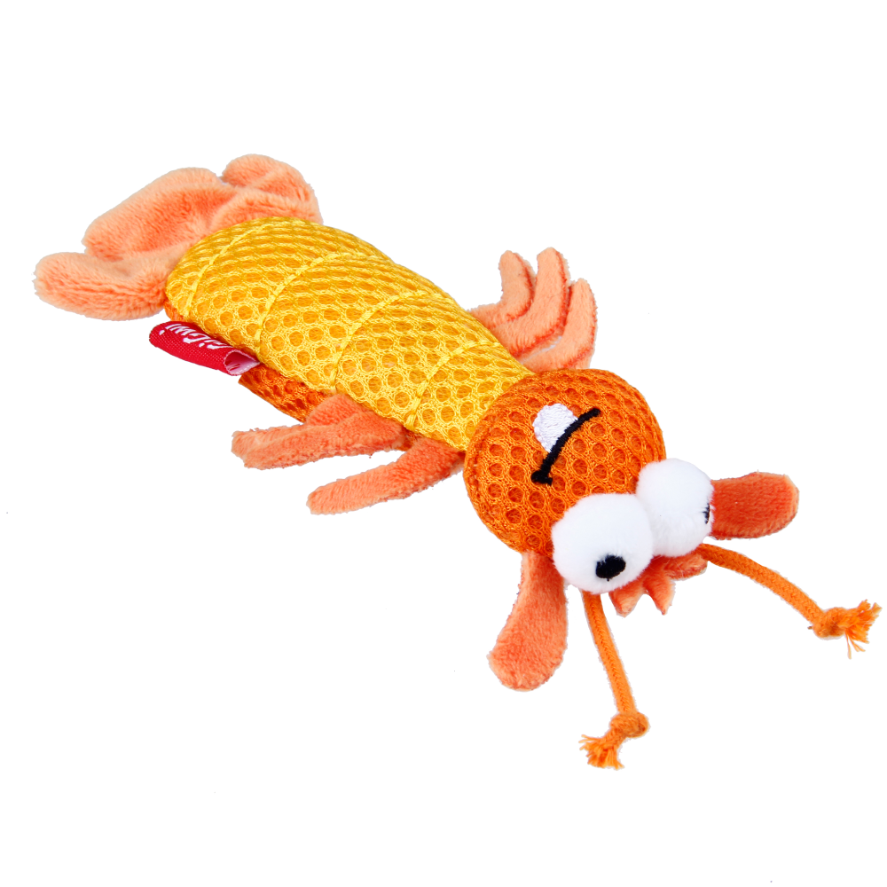 GiGwi Dental Mesh Shrimp Toy for Cats (Orange) image 6