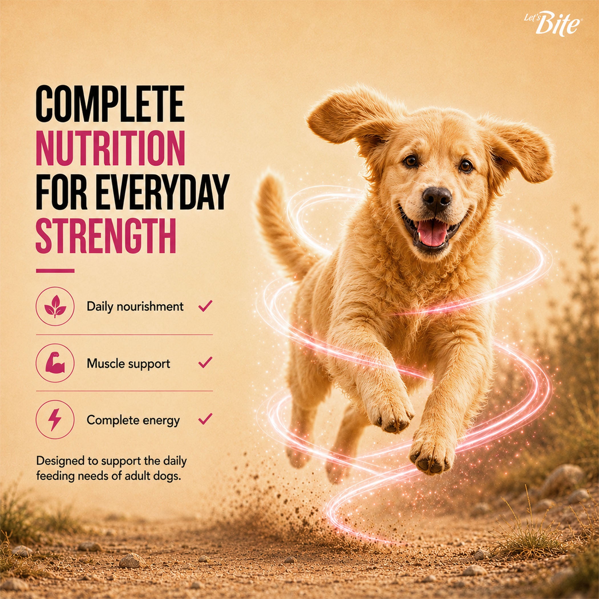 Let's Bite Active Adult Chicken Dry Food for Dogs image 9