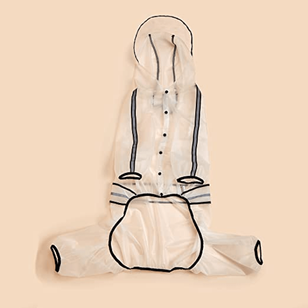 Barkbutler x Fofos Four Leg Black Raincoat for Dogs (Button Up Style) image 4
