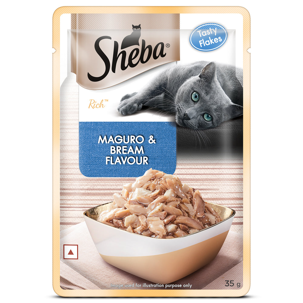 Sheba Maguro & Bream Fish Mix Premium Cat Wet Food image 4