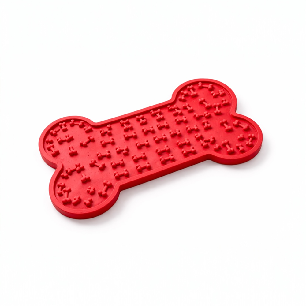 Talking Dog Club Lickable Bone Shaped Lick Mat for Dogs