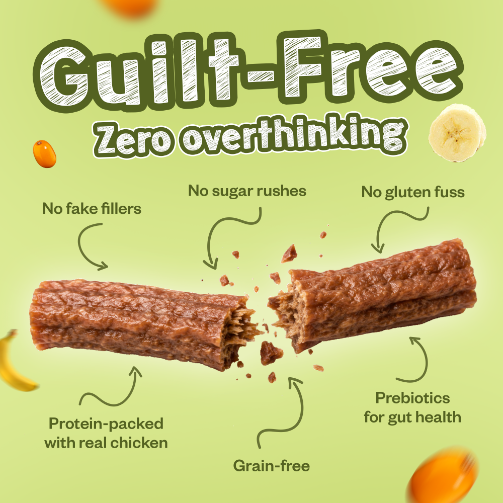 Tails Alive Jumpies+ Banana Chicken Treats Chew Sticks for Dogs image 5