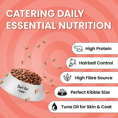 Bark Out Loud Essentials Real Fish Adult Cat Dry Food image 5