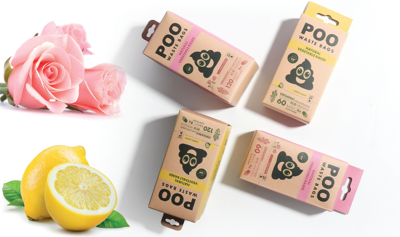 M Pets Poo Lemon Scent Natural Vegetable Waste Bags for Dogs image 3