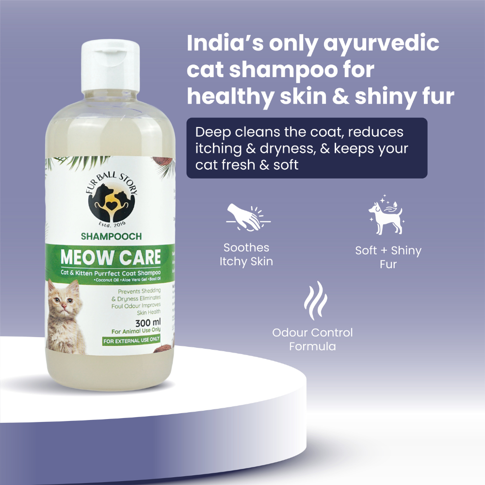 FurBall Story Shampooch Meow Care Shampoo for Cats image 6