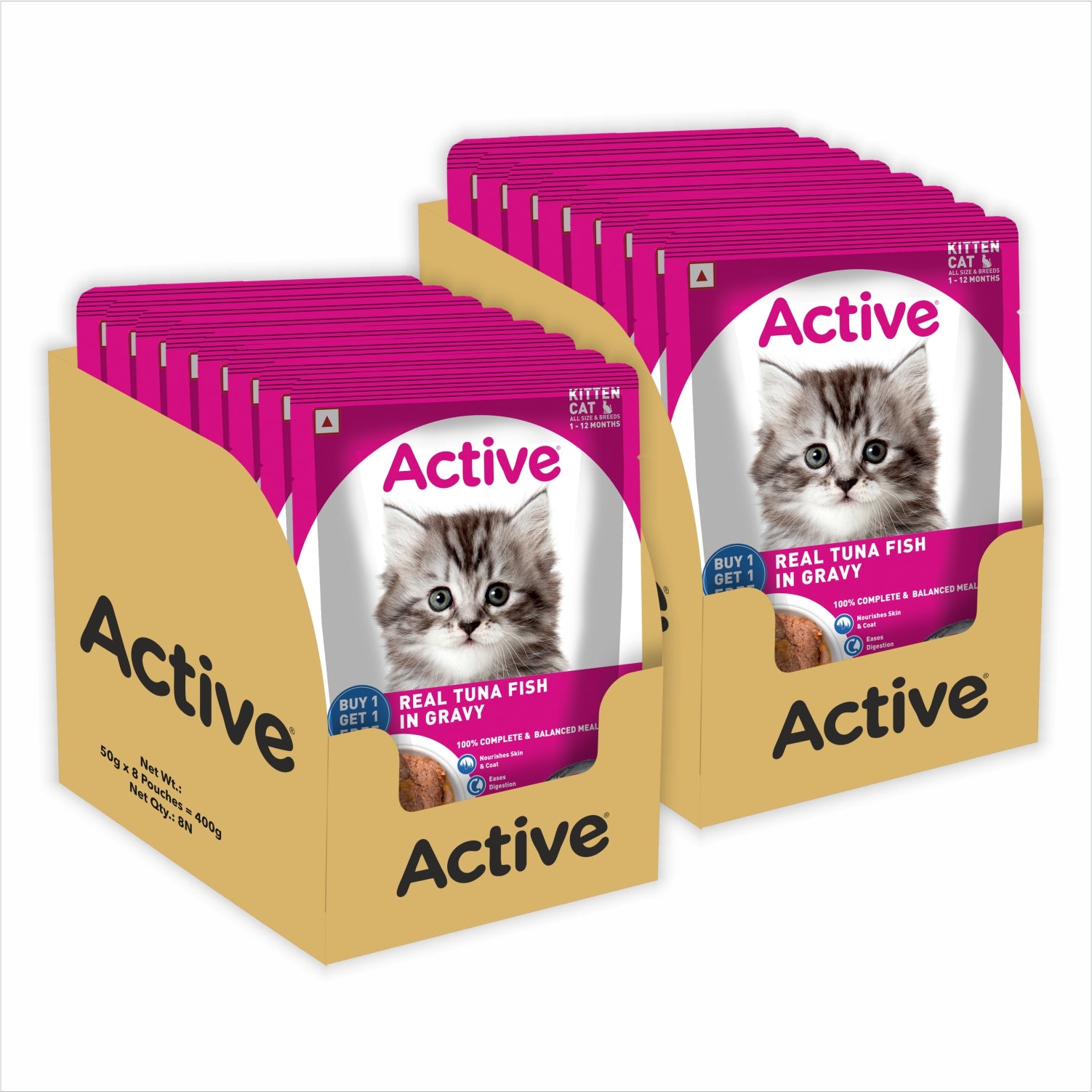 Active Real Tuna Fish in Gravy Kitten Cat Wet Food (Buy 1 Get 1) image 8