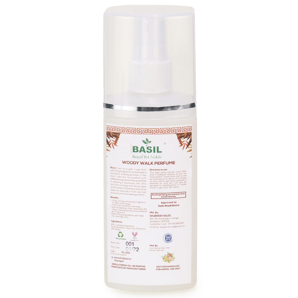 Basil Woody Walk Fresh Perfume Spray for Dogs and Cats image 5
