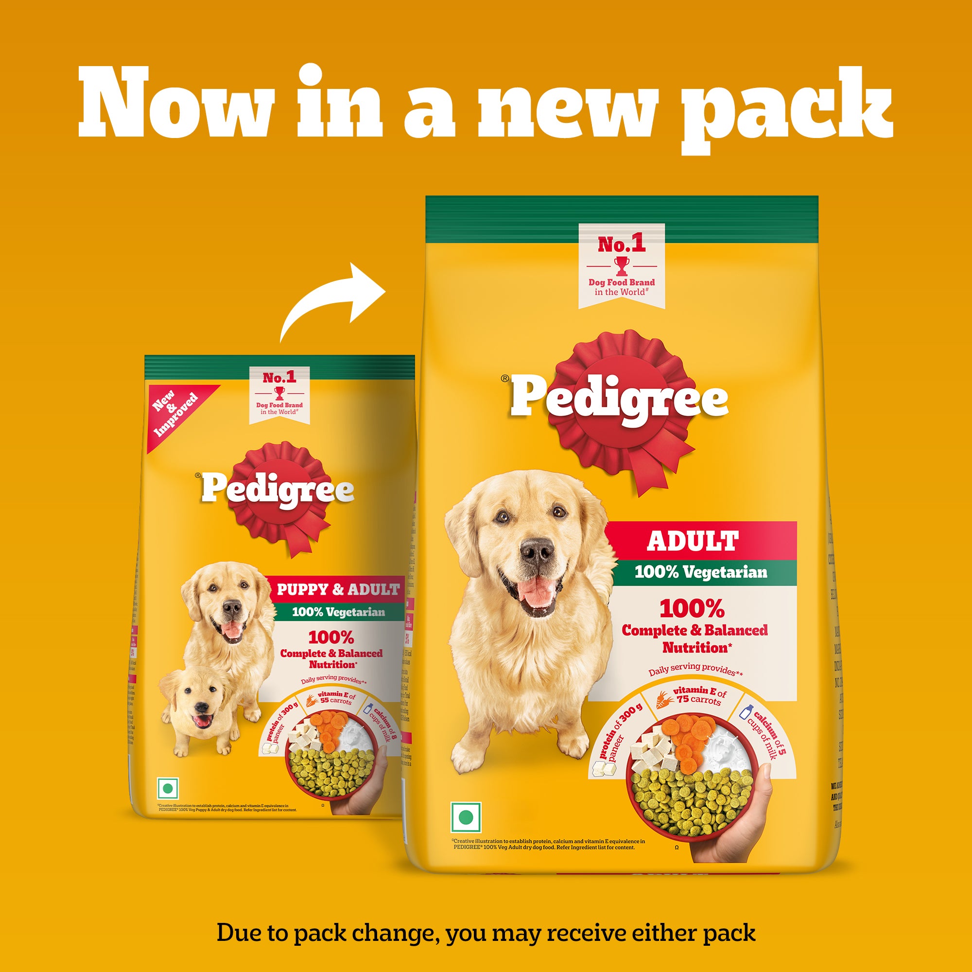 Pedigree 100% Vegetarian Adult Veg Dog Dry Food image 3