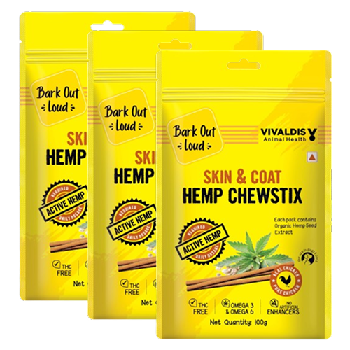 Bark Out Loud Skin & Coat Hemp Chew Stix for Dogs and Cats image 8