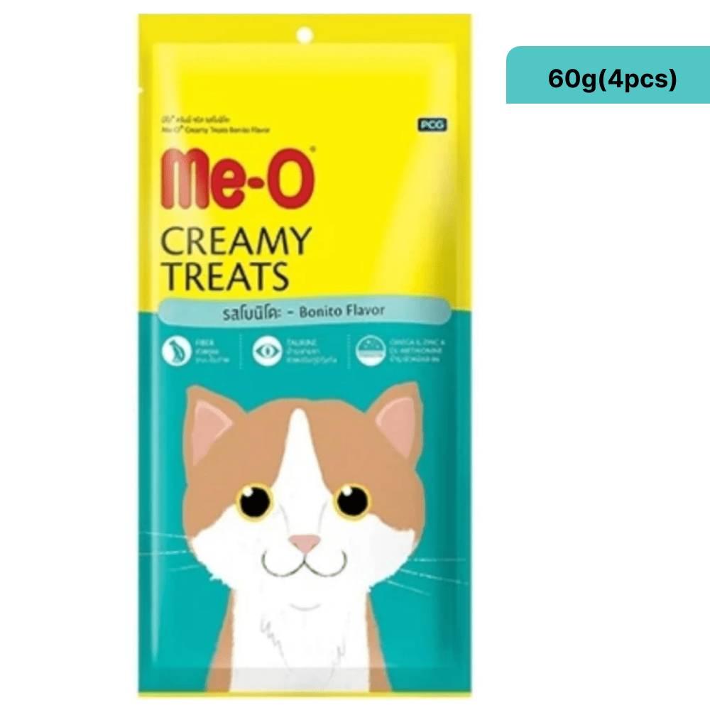 Me O Bonito Creamy, Chicken and Pumpkin and Tuna and Goat Creamy Treat Combo Cat image 2